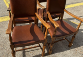 Antiques oak dining table and chairs -free local delivery