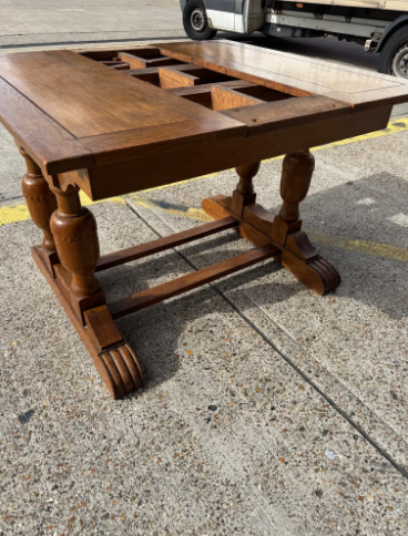 Antiques oak dining table and chairs -free local delivery