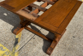 Antiques oak dining table and chairs -free local delivery