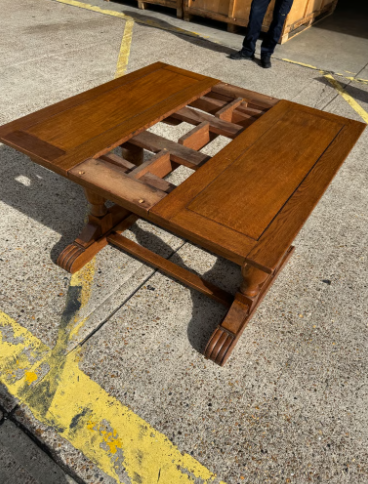Antiques oak dining table and chairs -free local delivery